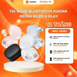 Thumbnail Tai Nghe Bluetooth Xiaomi Redmi Buds 6 Play | Giảm Tiếng Ồn | Thời Lượng Pin 36h - Bảo Hành 12 Tháng (Không kèm sạc) 1