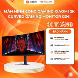 Thumbnail Màn Hình Cong Gaming Xiaomi 2K Curved Gaming Monitor G34i (34inch/180Hz/1ms) - Phiên Bản Quốc tế, Bảo Hành 36 Tháng 1