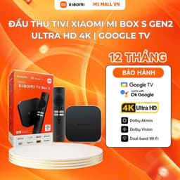 Thumbnail Đầu thu Tivi (TV Box) Xiaomi MI Box S Gen2 | Ultra HD 4K  | Google TV | Bluetooth 5.2 - Bảo Hàng 12 Tháng 1