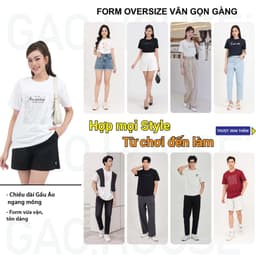 Thumbnail Áo thun Gạo House đi biển sắc mầu, áo nhóm chất cotton 4 chiều, đồ đi biển áo cộc tay vui nhộn N21 1