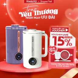 Thumbnail Máy làm sữa hạt Masuto 1L xay các loại hạt siêu nhuyễn mịn chống trào bảo hành 12 tháng 1