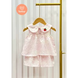 Thumbnail Bộ Caro Bé Gái  Tamiuy Phối Họa Tiết , Vải Cotton Mềm Mại (10-38 kg) 3