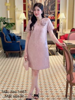 Thumbnail Đầm dự tiệc trung niên TIFALU chất gấm hoa sang trọng - ZOL336PLE 1
