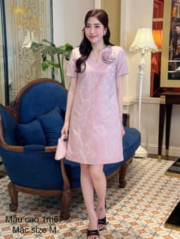 Thumbnail Đầm dự tiệc trung niên TIFALU chất gấm hoa sang trọng - ZOL336PLE 2