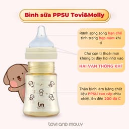 Thumbnail BÌNH SỮA TOVI AND MOLLY PPSU - PHIÊN BẢN CHÓ/MÈO 180ML/280ML 2
