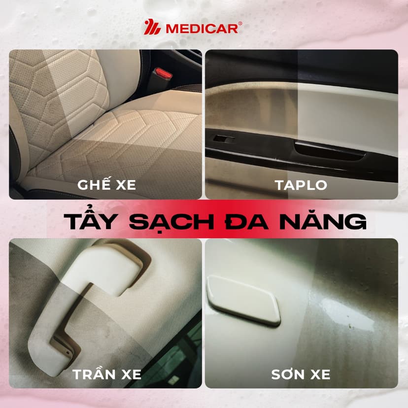 Ảnh Dung dịch vệ sinh nội thất ô tô Medicar – Sạch sâu, khử mùi, an toàn tuyệt đối 2