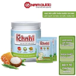 Thumbnail Gạc rơ lưỡi thảo dược Ích Nhi hộp 30 gói giúp vệ sinh răng miệng, làm sạch và bảo vệ lưỡi, nướu trẻ sơ sinh, người ốm 1