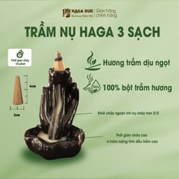 Thumbnail [MUA LÀ CÓ QUÀ - HG] NHANG TRẦM NỤ HAGA NGỌT ẤM, XÔNG NHÀ TẨY UẾ, THANH LỌC KHÔNG GIAN, THỜI GIAN CHÁY 25’- 24 NỤ 1
