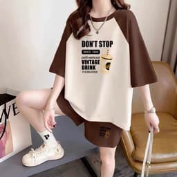 Thumbnail Bộ thể thao Nữ DONTSTOP NAD.Đồ bộ thể thao unisex chất tổ ong thấm hút mồ hôi thoáng mát 3