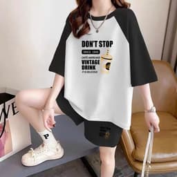 Thumbnail Bộ thể thao Nữ DONTSTOP NAD.Đồ bộ thể thao unisex chất tổ ong thấm hút mồ hôi thoáng mát 1