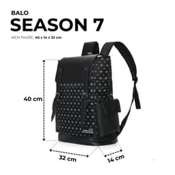 Thumbnail Balo đi học thời trang Nam nữ chống nước Unisex Season 7 Local Brand Chính Hãng Midori M Studio 2