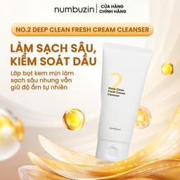 Thumbnail Numbuzin No.2 Deep Clean Fresh Cream Cleanser – Kiểm Soát Dầu, Se Khít Lỗ Chân Lông (120ml) 1