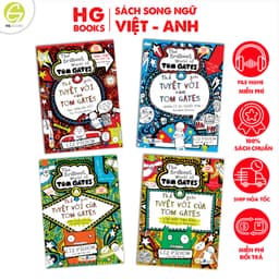Thumbnail Combo 4 cuốn Tom Gates bản tiếng Việt & Song ngữ Việt-Anh - The Brilliant World of Tom Gates series Liz Pichon 1