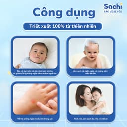 Thumbnail Nước Tắm Thảo Dược An Toàn Cho Bé SACHI Chai 250ml Làm Sạch, Ngăn Ngừa Rôm Sảy, Mảng Bám Da Đầu 4