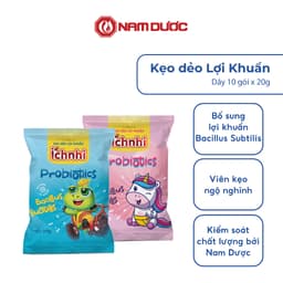Thumbnail Kẹo dẻo lợi khuẩn Ích Nhi (dây 10 gói) chứa lợi khuẩn bacillus subtilis hỗ trợ tiêu hóa 1