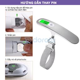 Thumbnail Cân điện tử mini cầm tay DOROTA cân nặng hỗ trợ tối đa tới 50kg cân vali du lịch, hàng hoá CCT 4