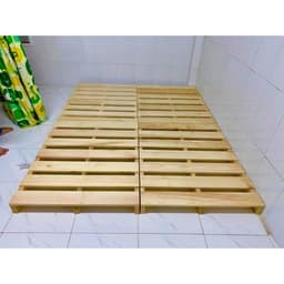 Thumbnail Giường gỗ thông pallet Behomes, chống ẩm mốc mối mọt, mặt nhẵn mịn 2