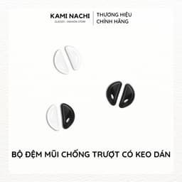 Thumbnail Bộ 2 miếng đệm mũi silicon hình chữ D có mặt dán keo cho mắt kính KAMI NACHI 2