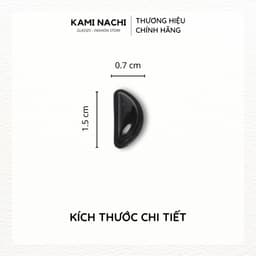 Thumbnail Bộ 2 miếng đệm mũi silicon hình chữ D có mặt dán keo cho mắt kính KAMI NACHI 1