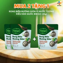 Thumbnail Rong biển nướng giòn rắc trộn cơm Hàn Quốc Bibigo vị Nước tương/ Chà bông cá hồi/ Trộn khô heo 3