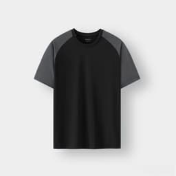 Thumbnail Áo thun nam Gấu 194 vải thun Lạnh co dãn 4 chiều, phong cách thể thao - gym - bóng đá, from slim fit - TLRL Trơn 1