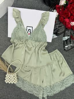 Thumbnail Đồ Ngủ Sexy Nữ SOJUN Đùi Latin Cột Sau Cánh Tiên Trơn Dưới 65Kg 1