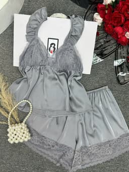 Thumbnail Đồ Ngủ Sexy Nữ SOJUN Đùi Latin Cột Sau Cánh Tiên Trơn Dưới 65Kg 3