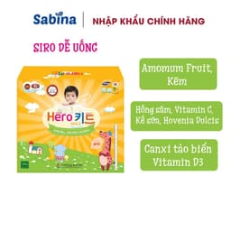 Thumbnail Siro HEROKID GOLD. Thực phẩm bảo vệ sức khoẻ cho trẻ từ 1 tuổi chậm lớn, còi xương, thiếu vitamin D. Hộp to 30 gói. 2