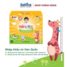 Thumbnail Siro HEROKID GOLD. Thực phẩm bảo vệ sức khoẻ cho trẻ từ 1 tuổi chậm lớn, còi xương, thiếu vitamin D. Hộp to 30 gói. 1