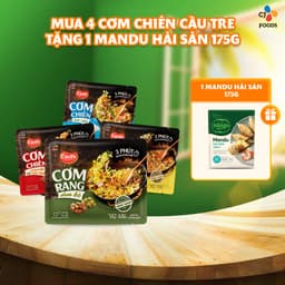 Thumbnail Combo 4 cơm chiên Cầu Tre 210g x 4 (Hải sản, Dưa bò, Gà cháy tỏi, Kim chi xúc xích) 1