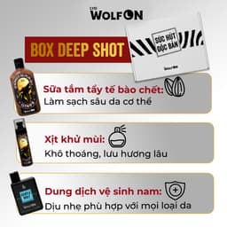 Thumbnail Bộ Quà Tặng LYD Wolf ON Box Quick Shot & Deep Shot - Sữa Tắm Tẩy Da Chết 350ml, Xịt Khử Mùi, Sữa Tắm Gội 3IN1 2