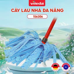 Thumbnail Cây lau nhà đa năng VILEDA Wetmop vải sợi microfibre, siêu thấm dùng cho mọi loại sàn 1
