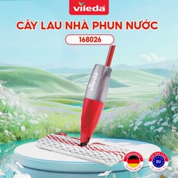 Thumbnail Cây lau nhà phun nước Vileda Promist Max tích hợp 2 tính năng, bông lau Powerzone quét sạch vết bẩn 1
