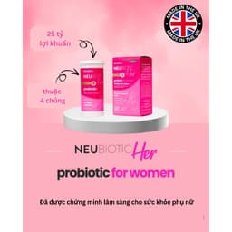 Thumbnail Men vi sinh Neubiotic Her ngăn ngừa vấn đề phụ khoa, bổ sung lợi khuẩn, cải thiện hệ tiêu hoá 30 viên/ hộp - Mới 2