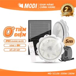 Thumbnail Đèn Ốp Trần Năng Lượng Mặt Trời MODI SOLAR, Đèn Led Ốp Trần 3 Màu Ánh Sáng, Điều Khiển Từ Xa 1