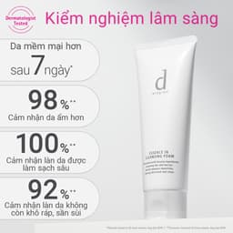 Thumbnail [HANNAH OLALA] Sữa rửa mặt tạo bọt dưỡng da Essence Cleansing Foam d program 120g 2