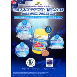 Thumbnail Kẹo Dẻo Cho Bé Nature's Way Kids Smart Vita Gummies Omega-3 DHA Fish Oil Hỗ Trợ Sức Khoẻ Não Và Mắt Cho Bé Hộp 60v 1