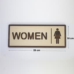 Thumbnail Bảng Gỗ Trang Trí Chỉ Dẫn Toilet Phong Cách Vintage FIVO Đa Dạng Nhiều Kiểu Dáng 3