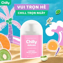 Thumbnail Dung dịch vệ sinh phụ nữ Chilly Delicato chiết xuất lô hội dưỡng mềm mại, sạch dịu 1