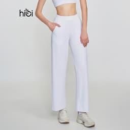 Thumbnail Quần dài ống suông Hibi Sports QD323, chất vải Rib cao cấp, có túi 2 bên 2