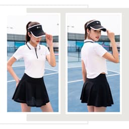 Thumbnail Áo Thể Thao Polo Croptop Nữ LM25S04F207 Livan, Áo Polo Cầu Lông, Tennis, Pickleball, Áo Croptop Co Giãn Thấm Hút Mồ Hôi 4