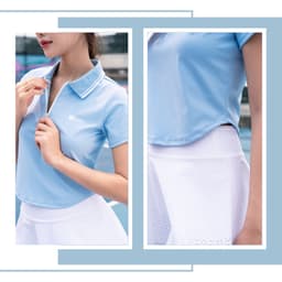 Thumbnail Áo Thể Thao Polo Croptop Nữ LM25S04F207 Livan, Áo Polo Cầu Lông, Tennis, Pickleball, Áo Croptop Co Giãn Thấm Hút Mồ Hôi 2
