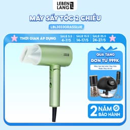 Thumbnail Máy sấy tóc 2 chiều nóng lạnh LEBENLANG LBL3033,2000W,chống xơ rối công nghệ ion,BH 2 năm-chính hãng 1