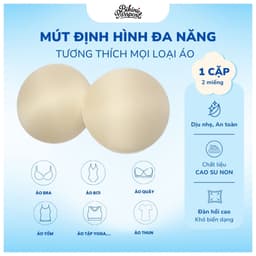 Thumbnail Mút đệm ngực , miếng lót đệm mút áo ngực hình tròn cho đồ bơi, áo bra tập gym, yoga BIKINI PASSPORT- MUT02_CR 1