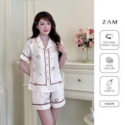 Thumbnail BỘ MẶC NHÀ SHE BY ZAM - A79 - HỌA TIẾT HELLO KITTY NÂU 4
