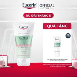 Thumbnail Gel rửa mặt cho da mụn Eucerin 3X Treatment Gel To Foam Cleanser 75ml 1