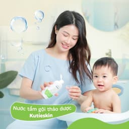 Thumbnail Combo 2 Nước tắm gội thảo dược cho bé kutieskin 200ml - STK01-2 1