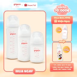 Thumbnail Bình sữa Softouch PP Plus Pigeon thế hệ III 160ml / 240ml / 330ml 1