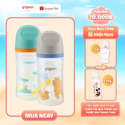 Thumbnail Bình sữa Pigeon Softouch PP Plus thế hệ III Hình thú 1