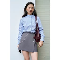 Thumbnail Quần skort cạp cao MONO TALK vạt chồng, thân sau bổ cơi giả MFOT25Y-B40002FT 1